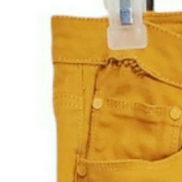 Blue Age Collection Mustard Yellow size 9 destructed skinny Jeans - Picture 8 of 8